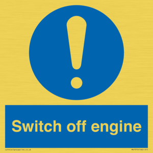 Switch off engine